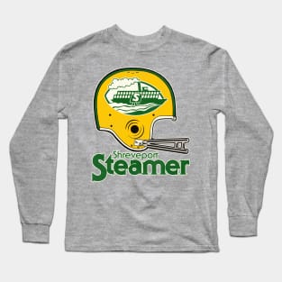 Defunct Shreveport Steamer Football Team Helmet Long Sleeve T-Shirt